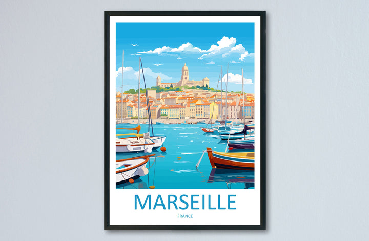 Marseille Print Marseille Home Decor Cityscape Art Print Marseille Wall Art for Travel Enthusiast Gift Wall Hanging Marseille France Poster
