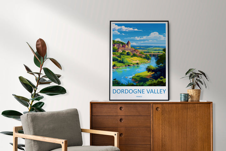 Dordogne Travel Print Wall Art Dordogne Wall Hanging Home Decoration Dordogne Gift Art Lovers Wall Art Print Art Dordogne Wall Hanging Art