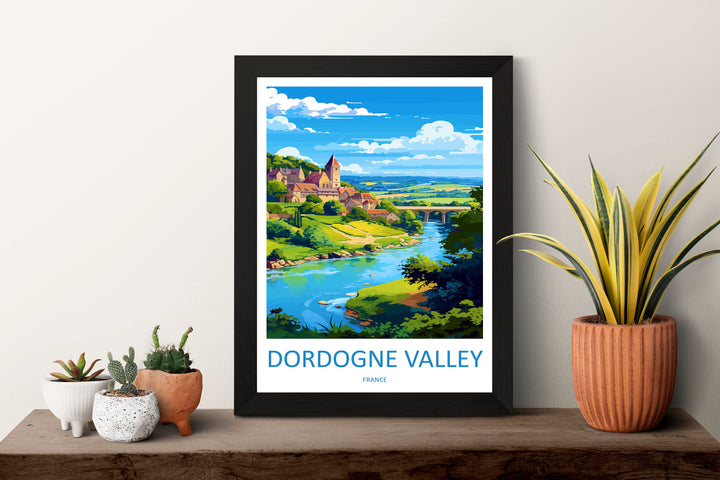 Dordogne Travel Print Wall Art Dordogne Wall Hanging Home Decoration Dordogne Gift Art Lovers Wall Art Print Art Dordogne Wall Hanging Art