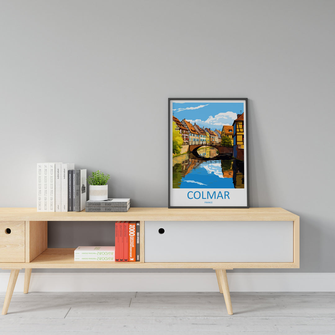Colmar Travel Print Wall Art Colmar Wall Hanging Home Décor Colmar Gift Art Lovers France Art Lover Gift Colmar Print France Artwork Gift