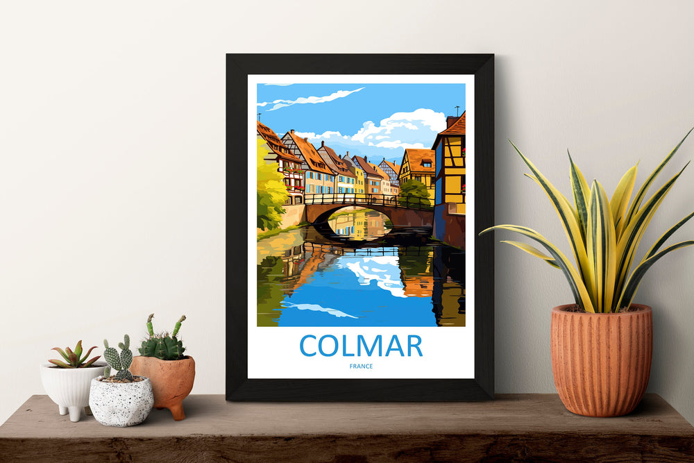 Colmar Travel Print Wall Art Colmar Wall Hanging Home Décor Colmar Gift Art Lovers France Art Lover Gift Colmar Print France Artwork Gift