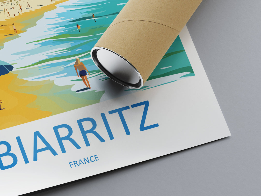 Biarritz Print Biarritz Home Decor Cityscape Art Print Biarritz Wall Art for Travel Enthusiast Gift Wall Hanging Biarritz France Poster Art