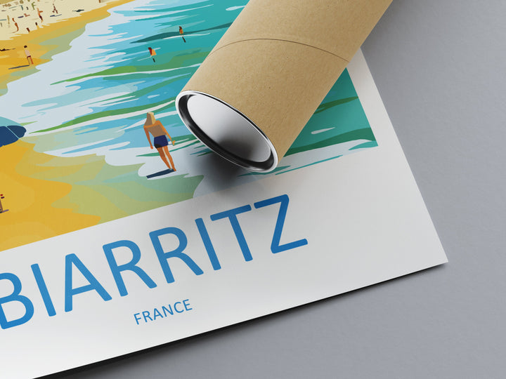 Biarritz Print Biarritz Home Decor Cityscape Art Print Biarritz Wall Art for Travel Enthusiast Gift Wall Hanging Biarritz France Poster Art