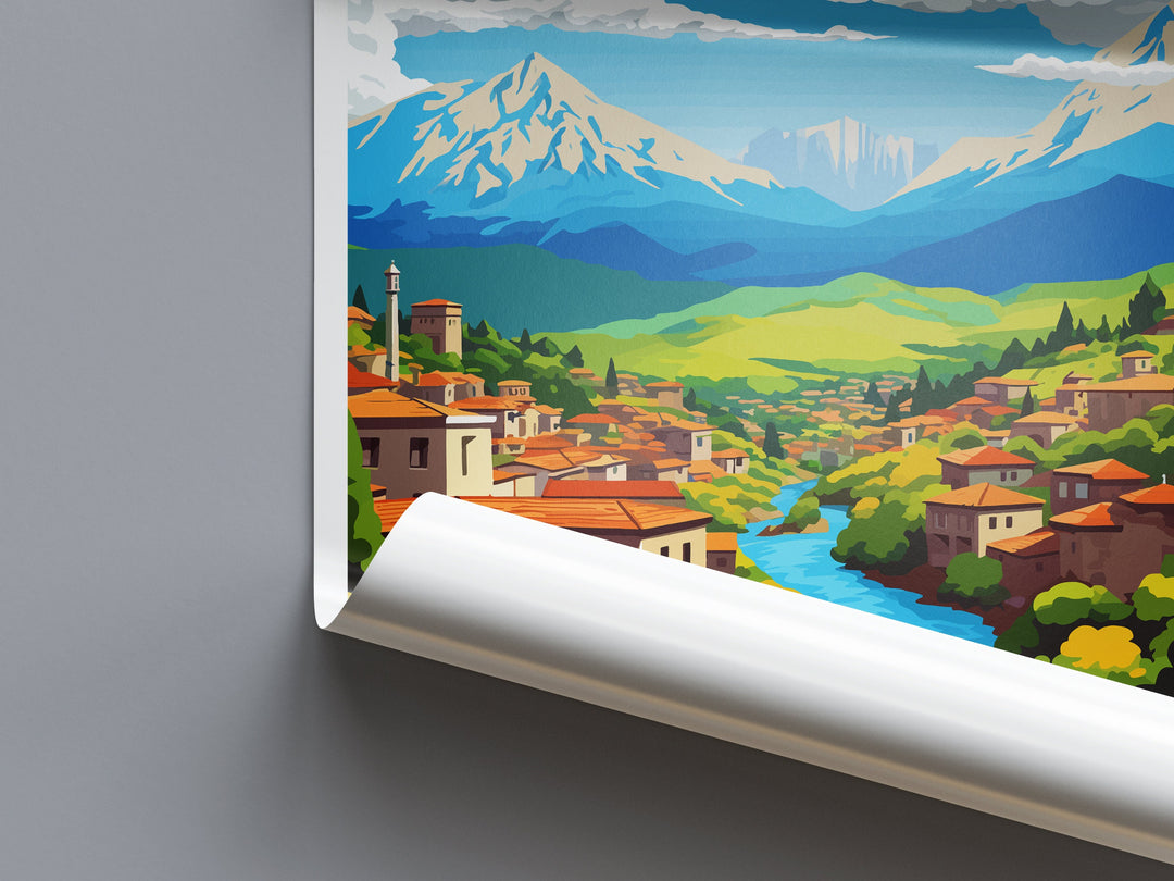 Antakya Travel Print Wall Art Antakya Wall Hanging Home Décor Antakya Gift Art Lovers Turkey Art Lover Gift Antakya City Turkey Travel Art