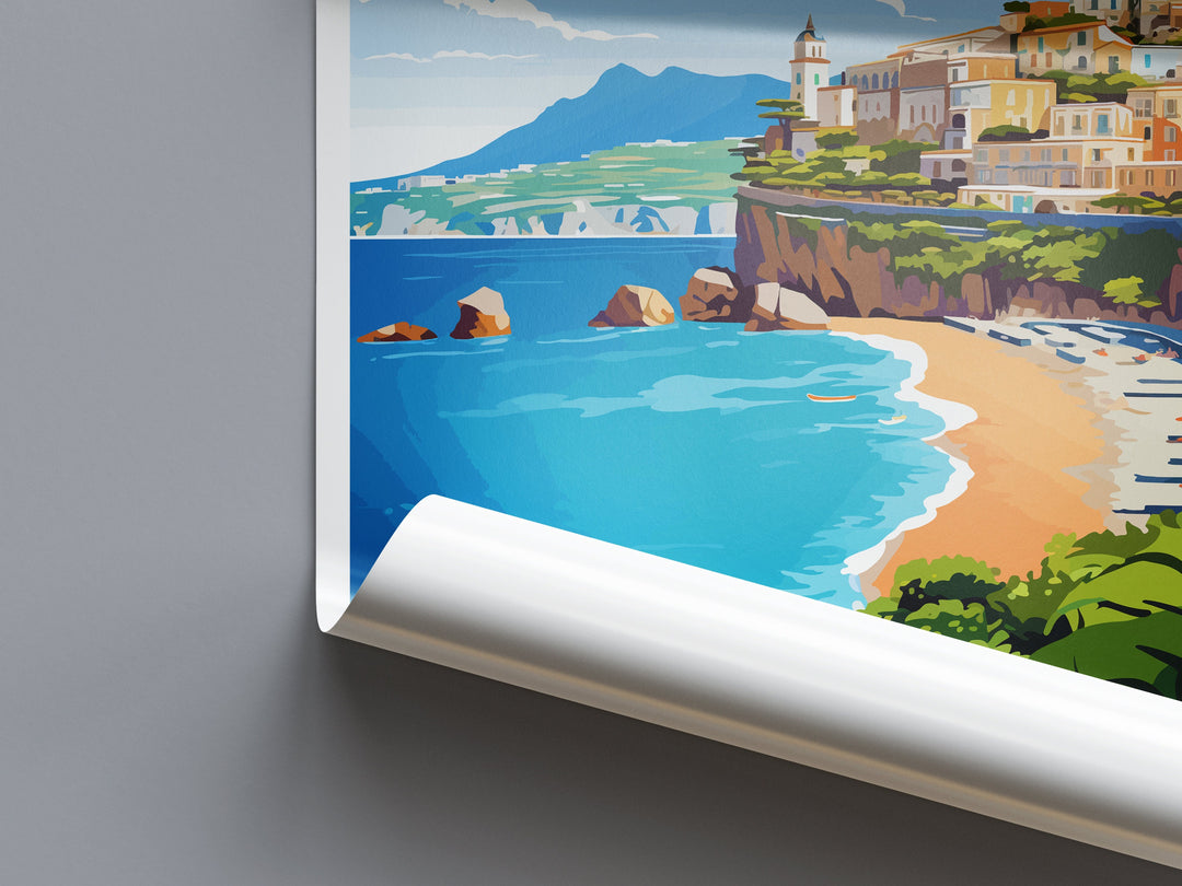 Amalfi Travel Print Wall Art Amalfi Italy Wall Hanging Home Decoration Amalfi Gift Art Lovers Wall Art Print Amalfi Italy Art Amalfi Art