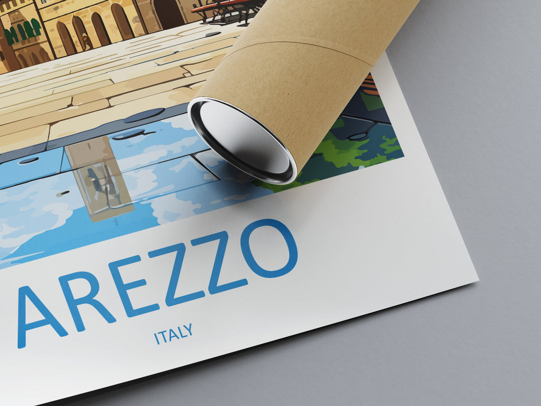 Arezzo Travel Print Wall Art Arezzo Italy Wall Hanging Home Decor Arezzo Gift Art Lovers Wall Art Print Arezzo Italy