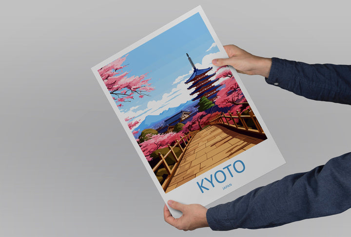 Kyoto Travel Print Wall Art Kyoto Wall Hanging Home Décor Kyoto Gift Art Lovers Kyoto Art Lover Gift Japan Travel Gift