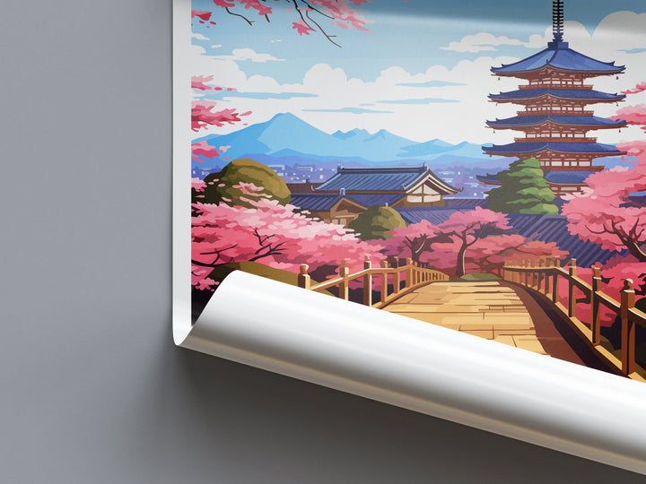 Kyoto Travel Print Wall Art Kyoto Wall Hanging Home Décor Kyoto Gift Art Lovers Kyoto Art Lover Gift Japan Travel Gift
