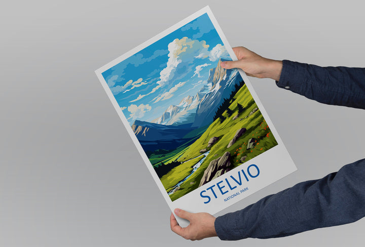 Stelvio Travel Print Wall Art Stelvio Italy Wall Hanging Home Decor Stelvio Gift Art Lovers Wall Art Print Italy