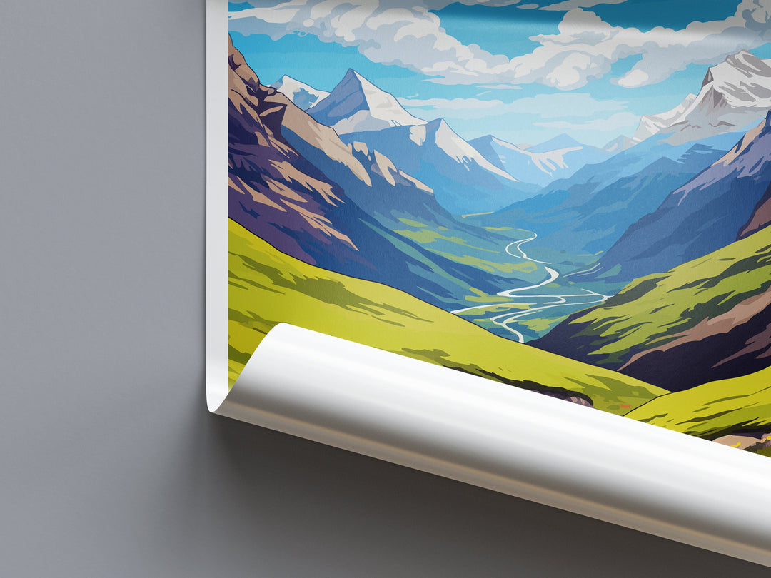 Stelvio Travel Print Wall Art Stelvio Italy Wall Hanging Home Decor Stelvio Gift Art Lovers Wall Art Print Italy