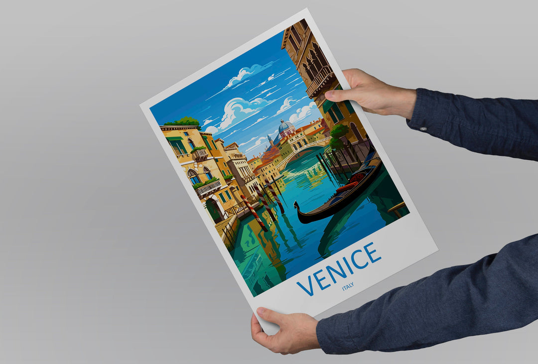 Venice Travel Print Wall Art Venice Italy Wall Hanging Home Decoration Venice Gift Art Lovers Wall Art Print Venice Italy St. Mark's Square