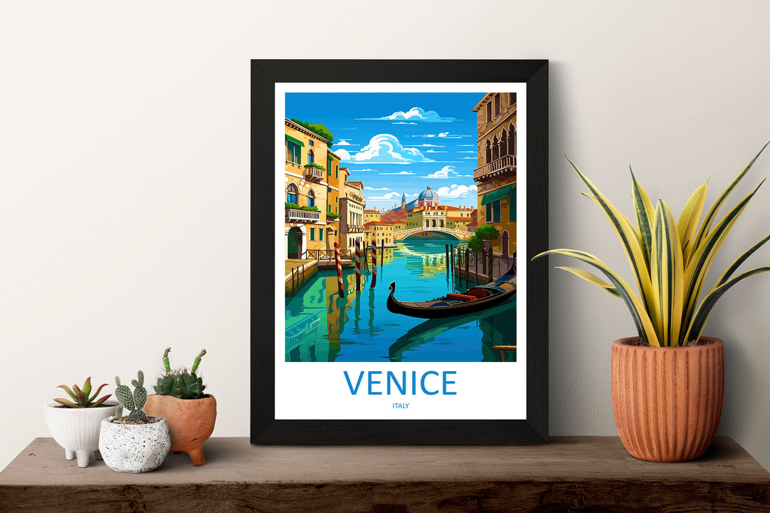 Venice Travel Print Wall Art Venice Italy Wall Hanging Home Decoration Venice Gift Art Lovers Wall Art Print Venice Italy St. Mark's Square