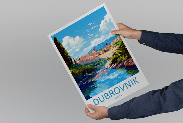 Dubrovnik Travel Print Wall Art Dubrovnik Wall Hanging Home Décor Dubrovnik Gift Art Lovers Croatia Art Lover Gift Dubrovnik Poster
