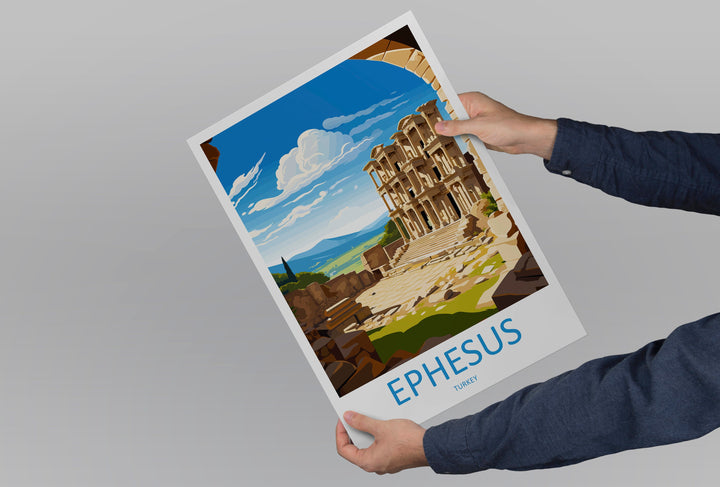 Ephesus Travel Print Wall Art Ephesus Wall Hanging Home Decoration Ephesus Gift Art Lovers Wall Art Print Art Ephesus Wall Print Turkey Art