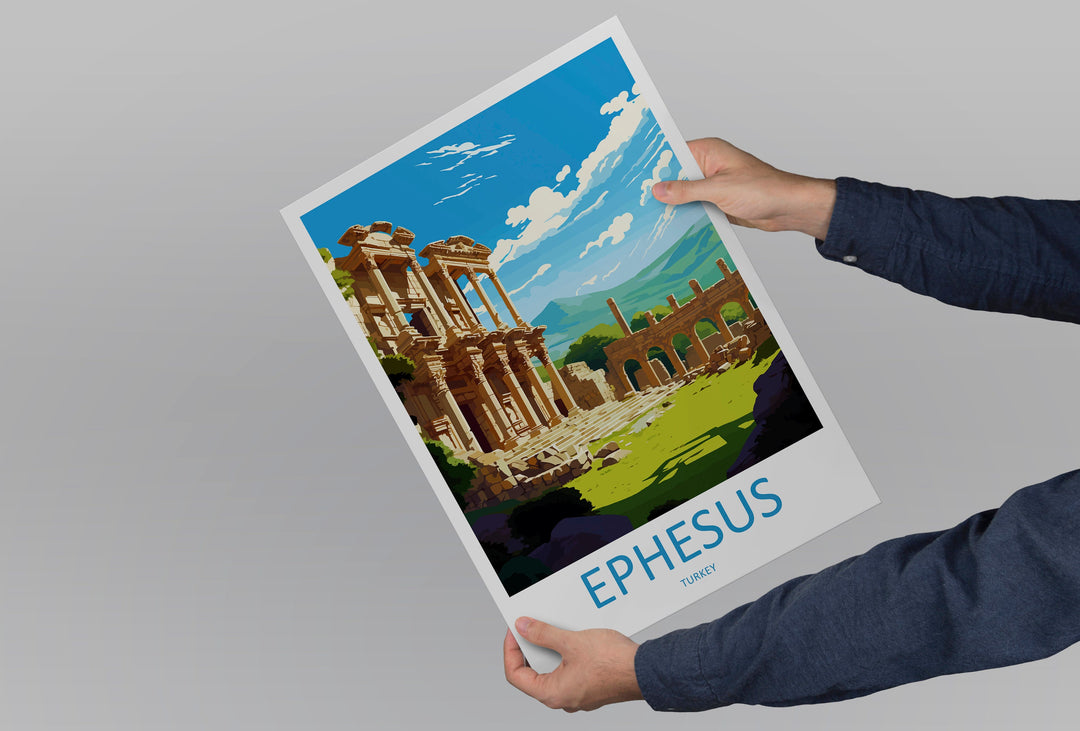 Ephesus Travel Print Wall Art Ephesus Wall Hanging Home Decoration Ephesus Gift Art Lovers Wall Art Print Art Ephesus Wall Print Turkey Art