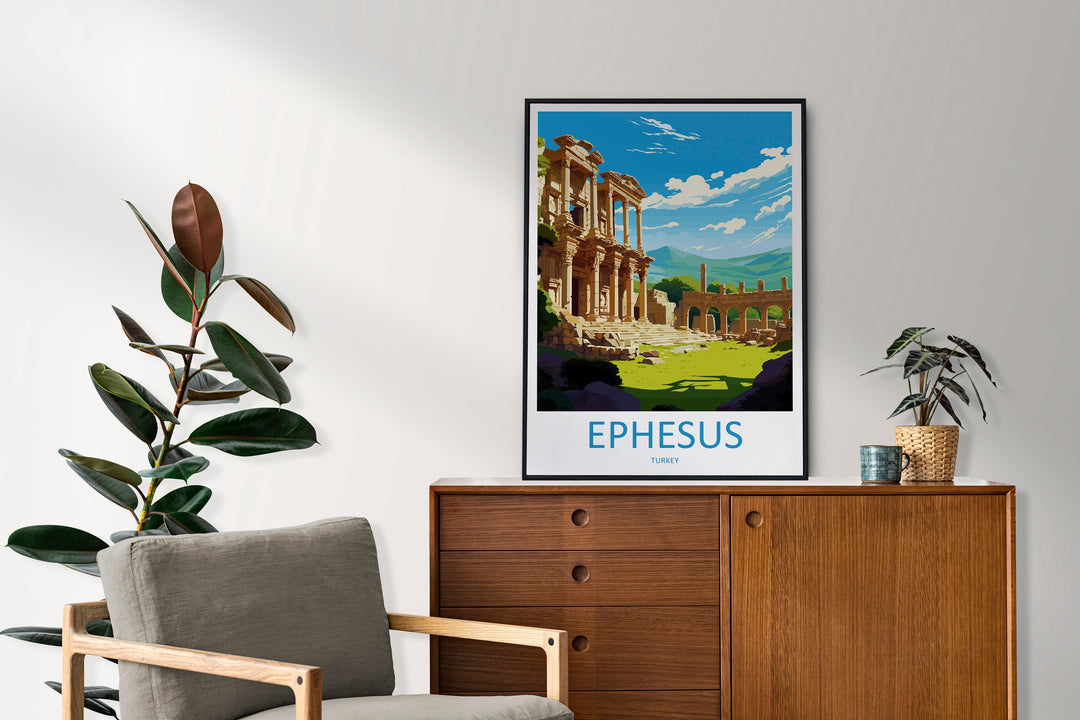 Ephesus Travel Print Wall Art Ephesus Wall Hanging Home Decoration Ephesus Gift Art Lovers Wall Art Print Art Ephesus Wall Print Turkey Art
