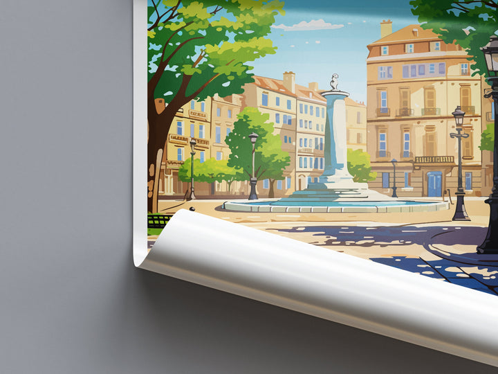 Aix En Provence Travel Print Wall Art Aix En Provence Wall Hanging Home Décor Aix En Provence Gift Art Lovers France Art Lover Gift