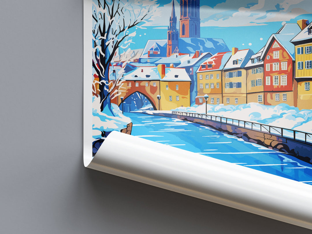 Strasbourg Travel Print Wall Art Strasbourg Wall Hanging Home Decoration Strasbourg France Gift Art Lovers Wall Art Print Art Strasbourg Art