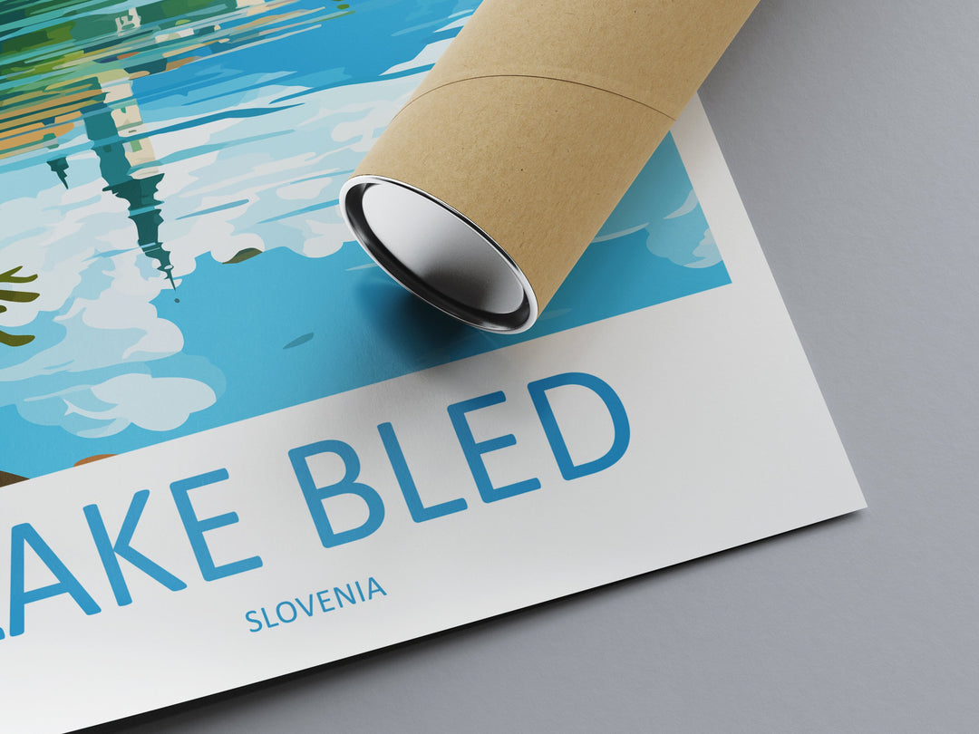 Lake Bled Travel Print Lake Bled Home Décor Slovenia Art Print Lake Bled Wall Print For Lake Bled Gift Wall Hanging Lake Bled Artwork