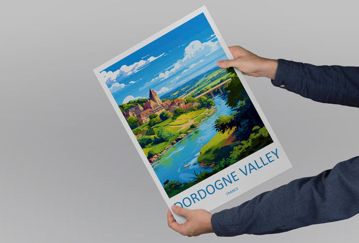 Dordogne Travel Print Wall Art Dordogne Wall Hanging Home Decoration Dordogne Gift Art Lovers Wall Art Print Art Dordogne Wall Hanging Art