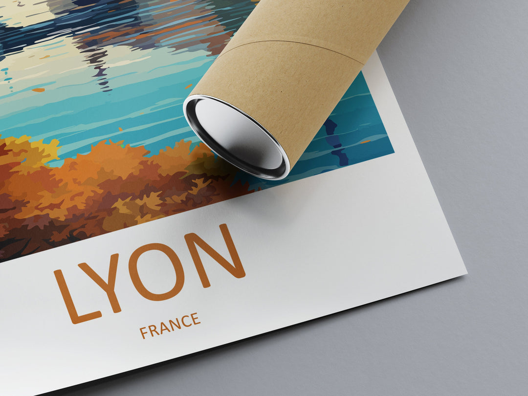 Lyon Print Lyon Wall Art for Travel Enthusiast Gift Wall Hanging Lyon France Home Decor Hanging Lyon Travel Print Wall Poster Lyon Decor Art