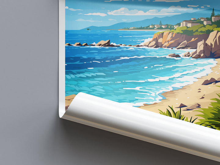 Corsica Travel Print Wall Art Corsica Wall Hanging Home Decor Corsica France Gift Art Lovers Wall Art Print Art Corsica Wall art