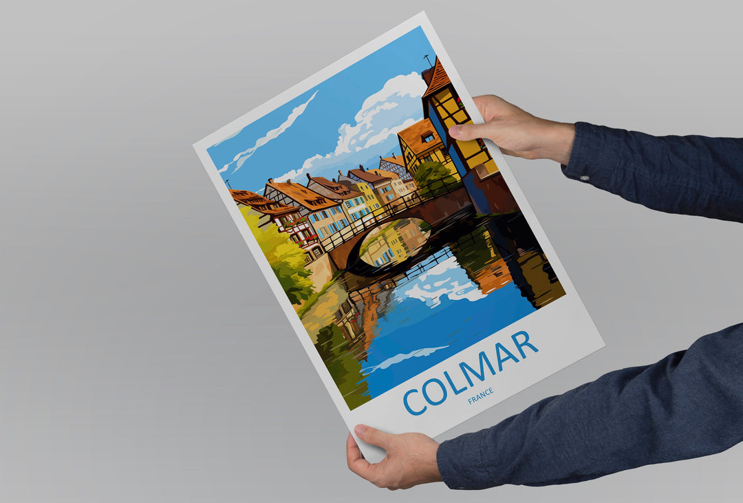 Colmar Travel Print Wall Art Colmar Wall Hanging Home Décor Colmar Gift Art Lovers France Art Lover Gift Colmar Print France Artwork Gift