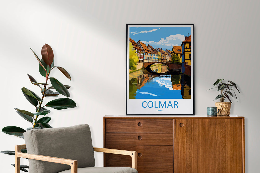 Colmar Travel Print Wall Art Colmar Wall Hanging Home Décor Colmar Gift Art Lovers France Art Lover Gift Colmar Print France Artwork Gift