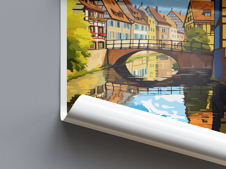 Colmar Travel Print Wall Art Colmar Wall Hanging Home Décor Colmar Gift Art Lovers France Art Lover Gift Colmar Print France Artwork Gift