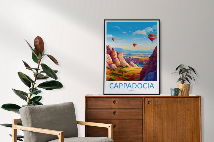 Cappadocia Travel Print Wall Art Cappadocia Wall Hanging Home Decoration Cappadocia Gift Art Lovers Wall Art Print Art Cappadocia Wall Print