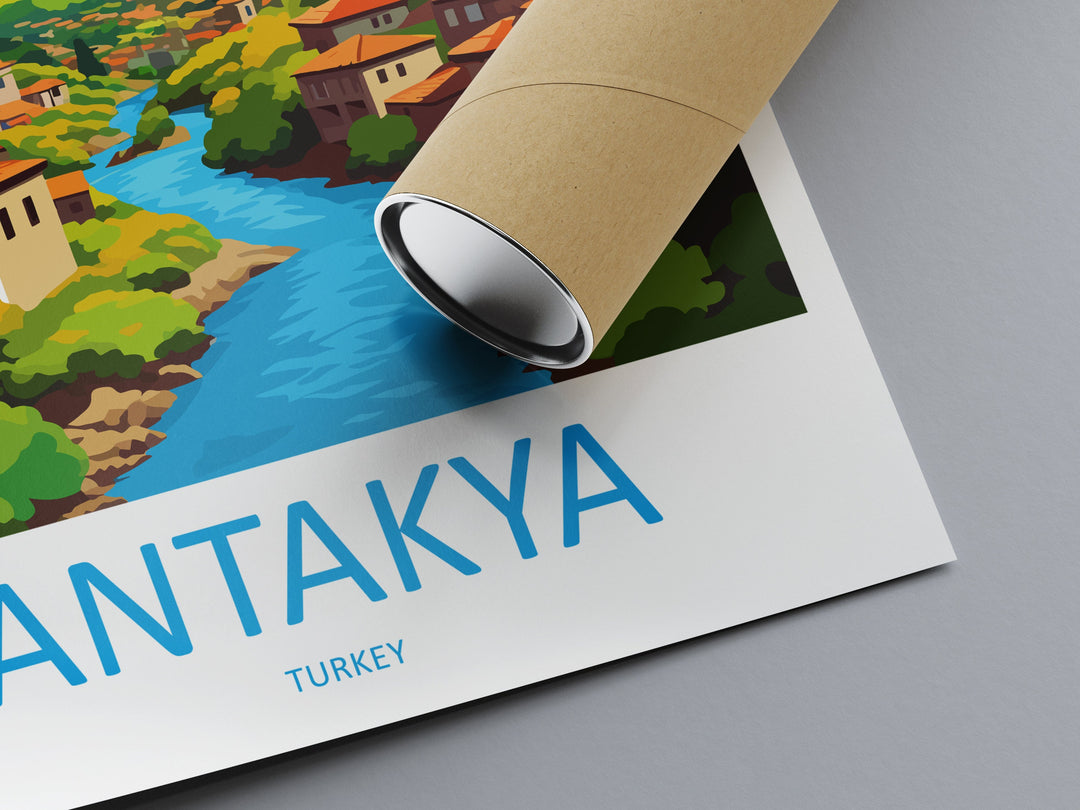 Antakya Travel Print Wall Art Antakya Wall Hanging Home Décor Antakya Gift Art Lovers Turkey Art Lover Gift Antakya City Turkey Travel Art