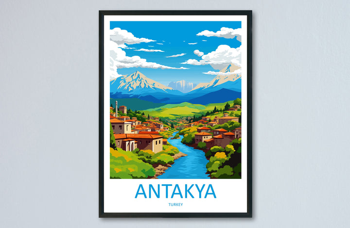 Antakya Travel Print Wall Art Antakya Wall Hanging Home Décor Antakya Gift Art Lovers Turkey Art Lover Gift Antakya City Turkey Travel Art