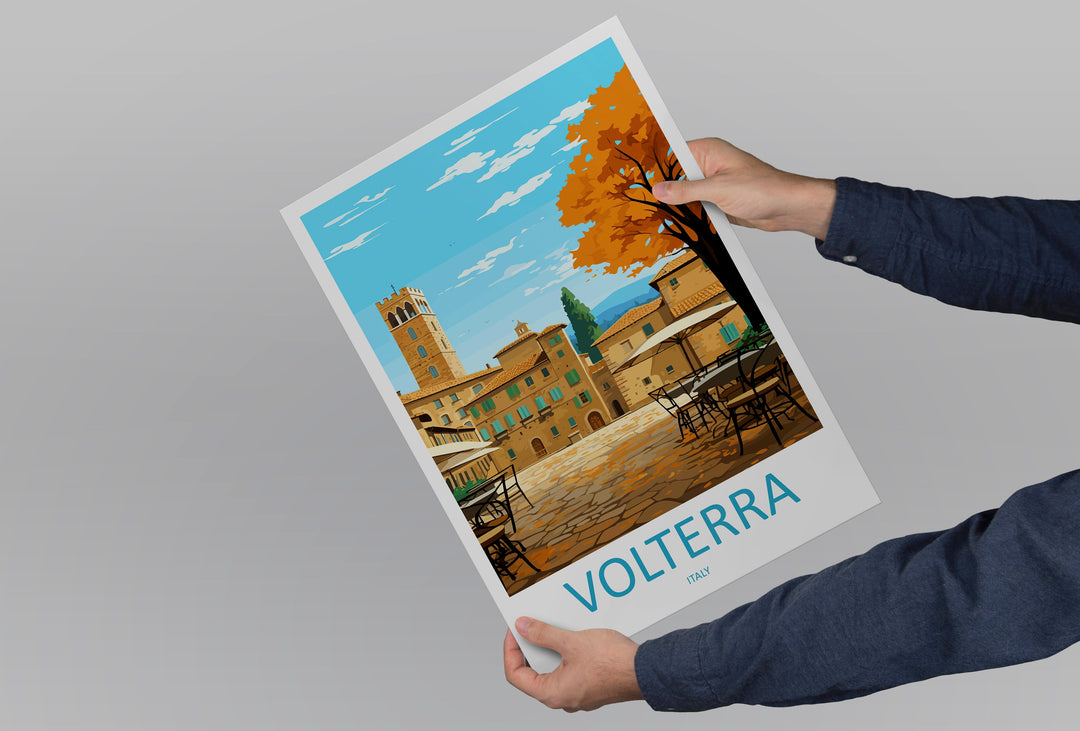 Volterra Travel Print Wall Art Volterra Italy Wall Hanging Home Decoration Volterra Gift Art Lovers Wall Art Print Volterra Italy