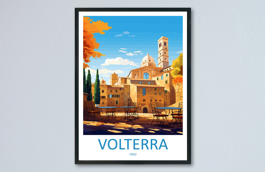 Volterra Travel Print Wall Art Volterra Italy Wall Hanging Home Decoration Volterra Gift Art Lovers Wall Art Print Volterra Italy