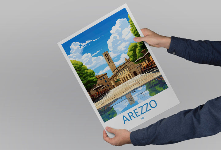 Arezzo Travel Print Wall Art Arezzo Italy Wall Hanging Home Decor Arezzo Gift Art Lovers Wall Art Print Arezzo Italy