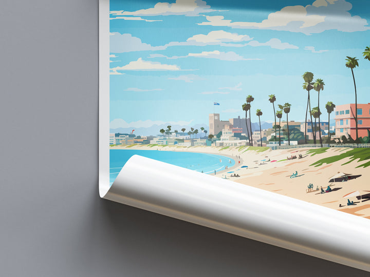 Manhattan Beach Travel Print Wall Art Manhattan Beach Wall Hanging Home Décor Manhattan Beach Gift Art Lovers California Art Lover Gift