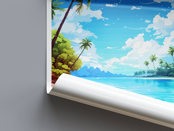 Maldives Travel Print Wall Art Maldives Wall Hanging Home Décor Maldives Gift Art Lovers Wall Art South Aisa Travel Print