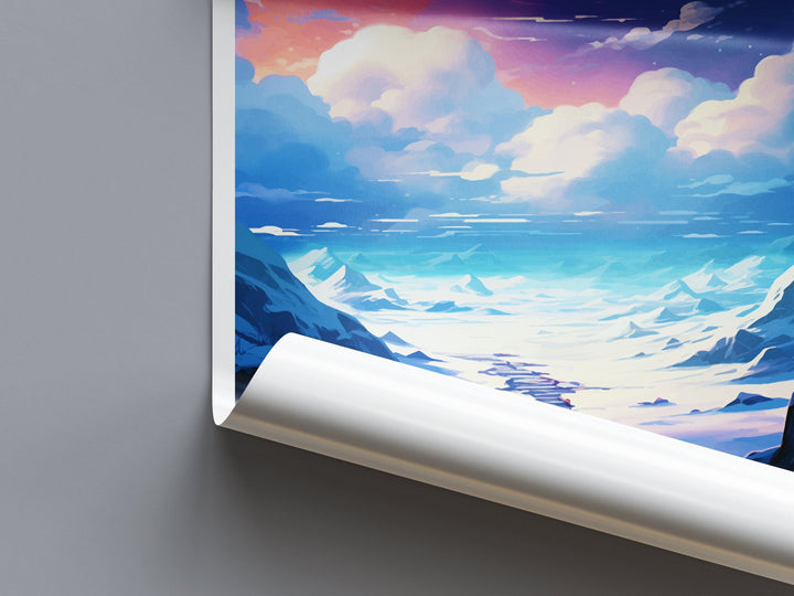 Northern Lights Travel Print Wall Art Aurora Borealis Wall Hanging Home Décor Aurora Borealis Gift Art Lovers Iceland Art Lover Gift Decor