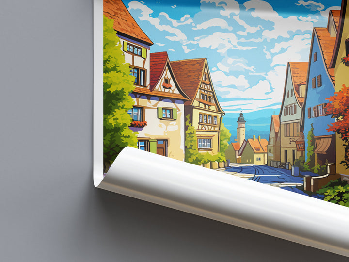 Rothenburg Ob Der Tauber Travel Print Wall Art Rothenburg Ob Der Tauber Wall Hanging Home Décor Rothenburg Ob Der Tauber Gift Art Lovers
