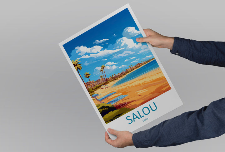 Salou Travel Print Wall Art Salou Wall Hanging Home Décor Salou Gift Art Lovers Spain Art Lover Gift Salou Print Spain Wall Art