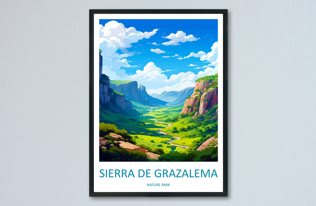 Sierra De Grazalema Travel Print Wall Art Sierra De Grazalema Wall Hanging Home Décor Sierra De Grazalema Gift Art Lovers Spain Art Lover