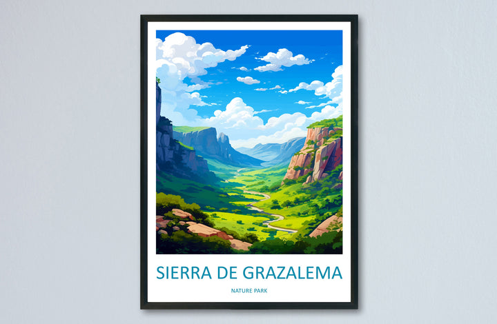 Sierra De Grazalema Travel Print Wall Art Sierra De Grazalema Wall Hanging Home Décor Sierra De Grazalema Gift Art Lovers Spain Art Lover