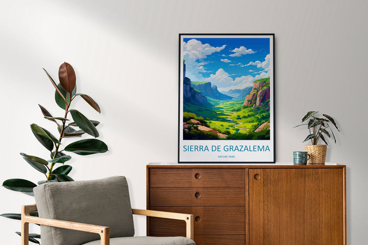Sierra De Grazalema Travel Print Wall Art Sierra De Grazalema Wall Hanging Home Décor Sierra De Grazalema Gift Art Lovers Spain Art Lover