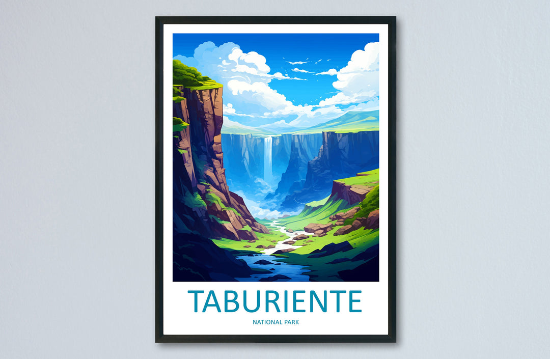Taburiente Travel Print Wall Art Taburiente Wall Hanging Home Décor Taburiente Gift Art Lovers Spain Art Lover Gift Taburiente Wall Décor