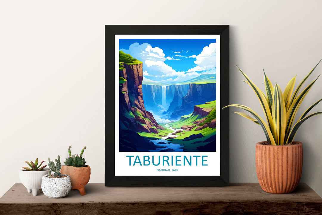 Taburiente Travel Print Wall Art Taburiente Wall Hanging Home Décor Taburiente Gift Art Lovers Spain Art Lover Gift Taburiente Wall Décor