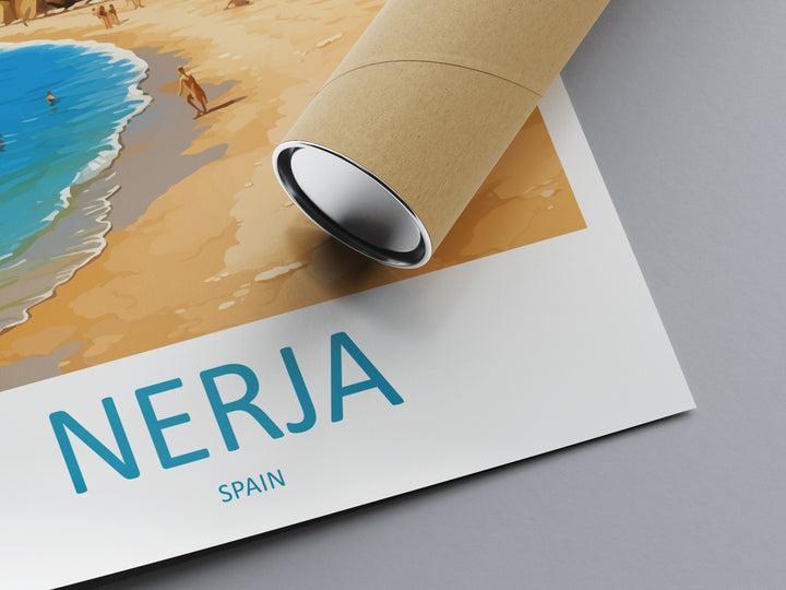 Nerja Travel Print Wall Art Nerja Wall Hanging Home Décor Nerja Gift Art Lovers Spain Art Lover Gift Nerja Wall Décor