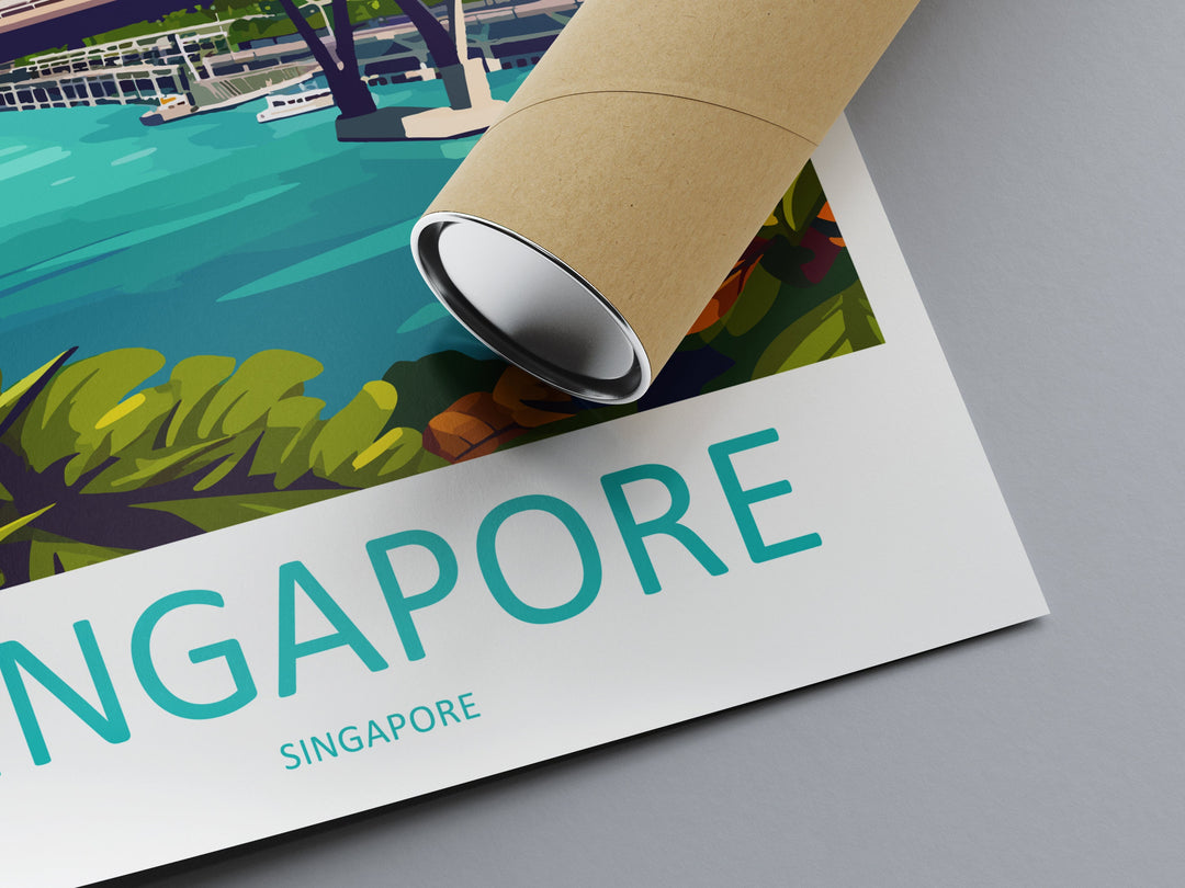 Marina Bay Sands Travel Print Wall Art Marina Bay Sands Wall Hanging Home Decoration Marina Bay Sands Gift Art Lovers Wall Art Singapore