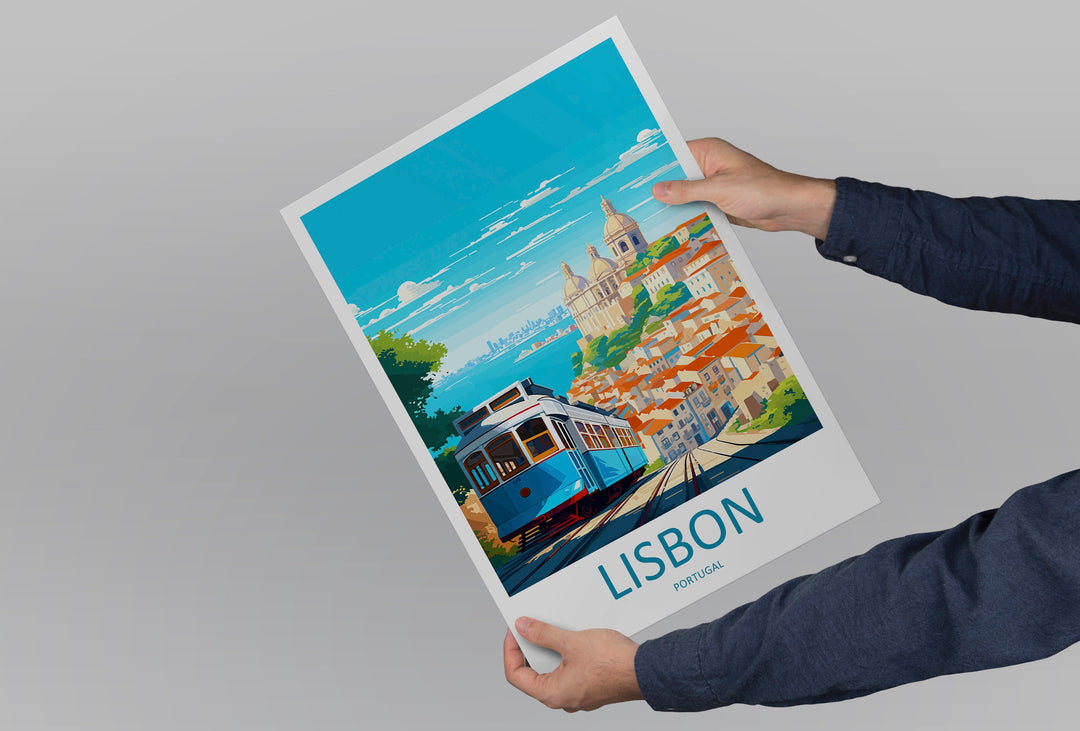 Lisbon Travel Print Wall Art Lisbon Wall Hanging Home Décor Lisbon Gift Art Lovers Portugal Art Lover Gift Lisbon Wall Décor Lisbon Tram Art