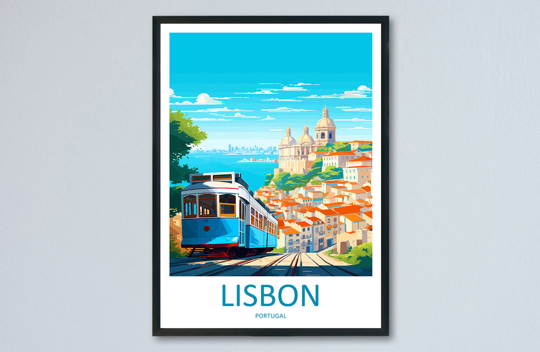 Lisbon Travel Print Wall Art Lisbon Wall Hanging Home Décor Lisbon Gift Art Lovers Portugal Art Lover Gift Lisbon Wall Décor Lisbon Tram Art