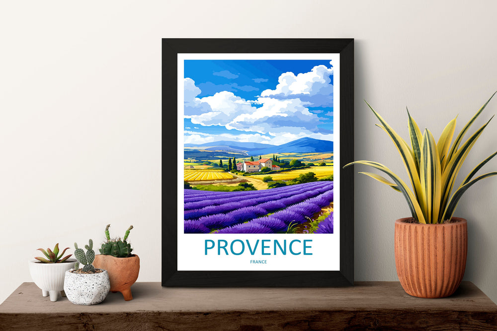 Provence Travel Print Wall Art Provence Wall Hanging Home Décor Provence Gift Art Lovers France Art Lover Gift Provence Art Provence Art